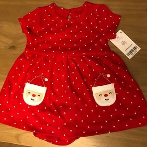 Adorable Christmas dress and bib new with tags